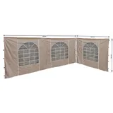Quick Star Seitenwand für Pavillon 3x4 m 2 Stück Sand 3 x 0,3 m