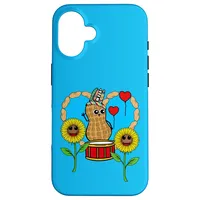 Hippie Erdnuss Erdnüsse Sonnenblumen Trommel Kinder Kind Hülle für iPhone 16