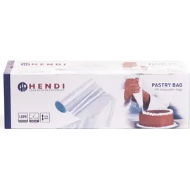 HENDI Einwegspritzbeutel, 445x220 mm Rolle 100 Stück, transparent