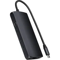 Satechi USB-C Multiport Adapter 8K mit Ethernet V3 Adapter Schwarz