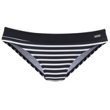 VENICE BEACH Bikini-Hose Damen schwarz-weiß gestreift, Gr.46