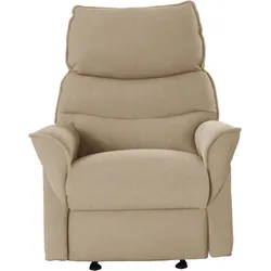 Relaxsessel LA-Z-BOY, beige (beige eqe 12), B:82cm H:103cm T:92cm, Chenille EQE (100% Polyester), Sessel, inkl. Rücken- und Fußverstellung mit Trafo, Akku oder manuell
