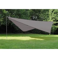 Sonnensegel HIGH PEAK "Tarp", grau, Sonnensegel, B: 400cm, Polyester, B:400cm H:200cm