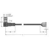 Turck Anschlussleitung WSCV8T-15/TFW