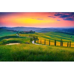 Fototapete PAPERMOON "Landschaft", bunt, B:4,50m L:2,80m, Vlies, Tapeten