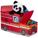 Relaxdays Sitzbox Fire Truck rot