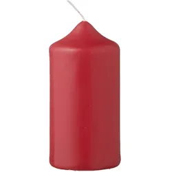 METRO Professional Stumpenkerzen, Paraffin, Ø 4.8 x 10 cm, Leuchtdauer von 21 Stunden, rot, 12 Stück