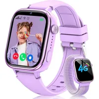 Sanorum GPS und Telefon, SOS Funktion Kinder Smartwatch (1,83 Zoll, 4G), mit Videoanrufe, Nachrichten, Schulmodus, Wecker, Kamera Schrittzähler lila