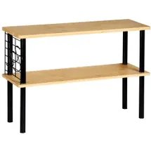 KESPER Küchenregal aus Bambus 55 x 20 x 38 cm Braun/Schwarz
