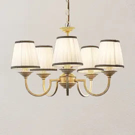 LINDBY Kronleuchter Lumiel aus Textil für Wohnzimmer, / Esszimmer, Von Lindby