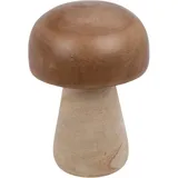 home&styling collection Weihnachtsfigur Holzfigur Pilz 20 cm Braun
