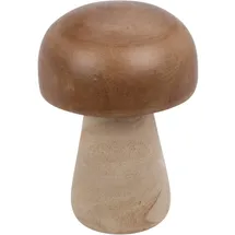 home&styling collection Weihnachtsfigur Holzfigur Pilz 20 cm Braun