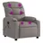 vidaXL Massagesessel mit verstellbarer Rückenlehne und Liegefunktion Polyester 147 x 80,5 x 0 cm Taupe