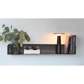 JAN KURTZ Lyra Wandregal 50 x 10 x 17 cm Schwarz