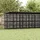 vidaXL Outdoor-Hundezwinger mit Dach 16,59 m2 Stahl Schwarz