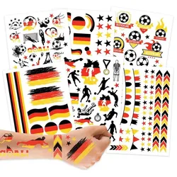 Papierdrachen Kindertattoos Metallic - Fußball Deutschland