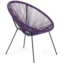 Mobili Rebecca Rebecca Gartensessel 70 x 76 x 80 cm lila 1 St.