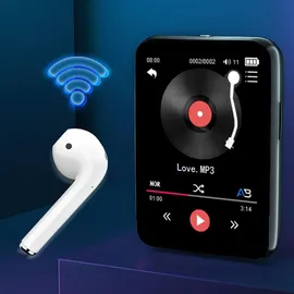 zenwire Tragbarer Player - MP3 und MP4 - Bluetooth - FM-Radio - Diktiergerät - SD - Kopfhörer - 36 GB - Schwarz