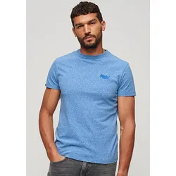 Superdry Rundhalsshirt »Organic Cotton Essential Logo T-Shirt« Superdry fresh blue XXL
