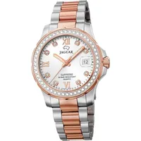Jaguar Damen Uhr Analog Fashion silber rosegold D2UJ894/1 -