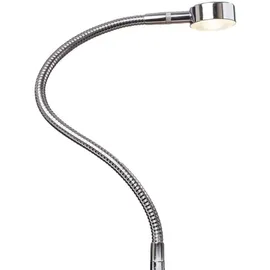 Kalb Material Für Möbel LED Bettleuchte Leseleuchte Bettlampe Flexleuchte chrom silbergrau Touch Schalt, Farbe:verchromt, Größe:1er Set