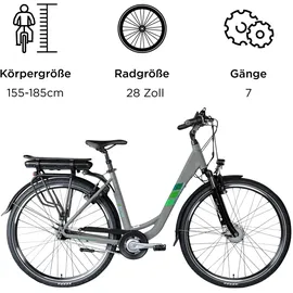 Zündapp Z502 28 Zoll RH 50 cm Damen grau/grün