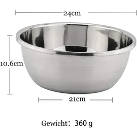 luxuskollektion Edelstahl Rührschüssel 24cm