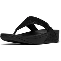 FitFlop Damen Lulu Keilsandale, Schwarz, 37 EU