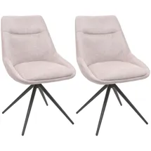 MCW Esszimmerstuhl Beige, Textil, 51x86x60 cm, Esszimmer, Stühle,