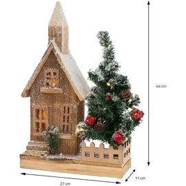 ECD Germany Weihnachtshaus 27 x 11 x 44 cm