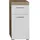 trendteam Amanda Badkommode 37 x 79 x 31 cm Weiß Hochglanz/Eiche