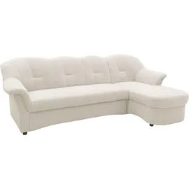 DOMO collection Eckcouch Leder 3-Sitzer Beige