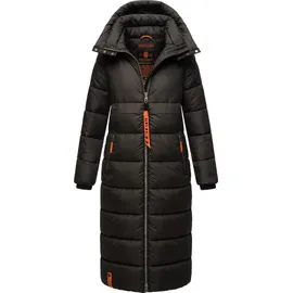 Navahoo Damen modischer Steppmantel gesteppter Wintermantel Parka mit Kapuze Kristallblume