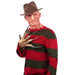 Smiffys Kostüm A Nightmare On Elm Street Freddy Krueger Pullover, Der ikonische Freddy-Pulli mit offizieller Lizenz rot S
