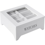 Home affaire Uhrenbox WATCHES weiß