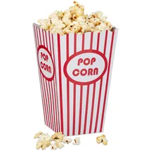 Relaxdays 49 Tlg. Popcorn Set, Popcorn Maker Silikon Rot, Popcorntüten, Zubereitung In Der Mikrowelle, Popcorn Popper Bpa-frei