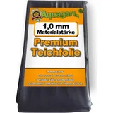 Aquagart Teichfolie PVC 3m x 6m 1,0mm schwarz Folie für den Gartenteich