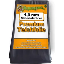 Aquagart Teichfolie PVC 3m x 6m 1,0mm schwarz Folie für den Gartenteich
