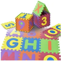 Juskys Kinder Puzzlematte - diverse Designs - bunt
