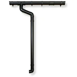 Kunststoff Dachrinnenset für Karibu Gartenhaus Jever 1/2-Jever 2-anthrazit Set 421 Ax