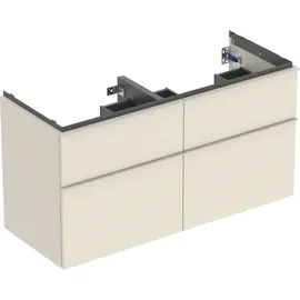 Geberit Waschtischunterschrank 4 Schubladen 118,4 x 61,5 x 47,6 cm Sandgrau