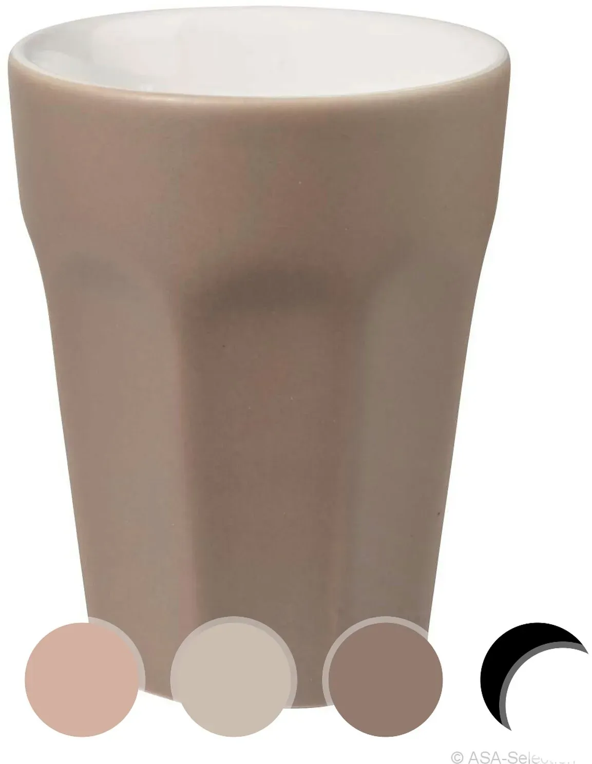 ASA Selection »ti amo colore« Becher espresso / black iron