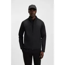 Boss Green Sweatjacke FZ Urban Tech mit dekorativen reflektierenden Details schwarz L (50)