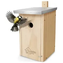 wildlife home WILDLIFE Nistkasten mit Metalldach für Kohlmeisen & Co.