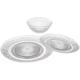SECRET DE GOURMET Teller-Set transparent 18er Set