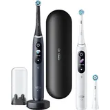 Oral-B iO Series 8 black onyx + 2. Handstück weiß + Aufsteckbürste + Reiseetui