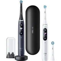 Oral B iO Series 8 black onyx + 2. Handstück weiß + Aufsteckbürste + Reiseetui