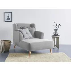 Loveseat HOME AFFAIRE "Baggio Kuschel Mega Lounge Big Sessel", grau, B:101cm H:99cm T:152cm, Sessel