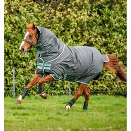 Horseware Amigo Hero Ripstop Plus 200g Turnout Decke 600D Medium Shadow/Blue Haze & Navy, Größe: 5'6