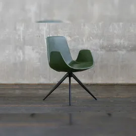 KAWOLA Stuhl QUEN Kunstleder grün